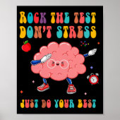 De test niet stresstestdag leraar student poster (Voorkant)