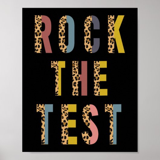 De Test Retro Motivatie Testing Day Teacher St Poster (Voorkant)