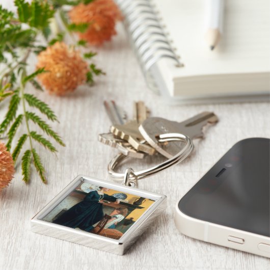 De test sleutelhanger (Zijkant)