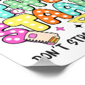 De Test Start Dag Leraar Motivatie Testen Da Poster (Hoek)