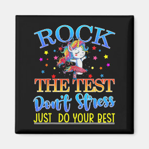 De Test Teacher Test Dag Testdag Eenhoorn Teach Magneet