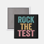 De test Test Dag Grappig Testen Dag Leraar Magneet (Voorkant / Achterkant)