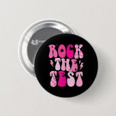 De test  Test Dag Grappig Testen Dag Leraar Ronde Button 5,7 Cm (Voorkant /achterkant)