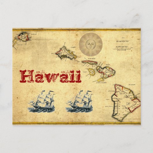 De Test van Hawaï Briefkaart (Voorkant)