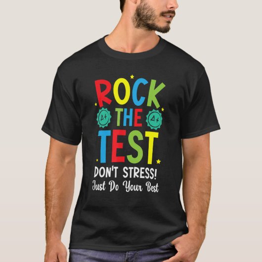 De test voor een testleraar testdag 1 t-shirt (Voorkant)