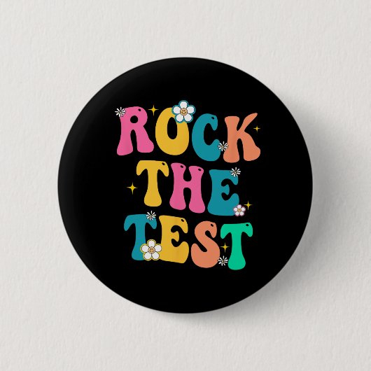 De testdag 2023 voor schoolleraren Stud Ronde Button 5,7 Cm (Voorkant)