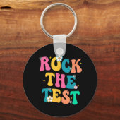 De testdag 2023 voor schoolleraren Stud Sleutelhanger (Voorkant)