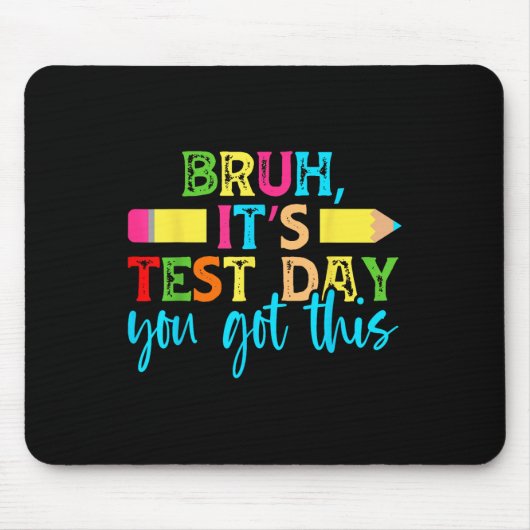 De testdag dat je deze testdag kreeg, heb je een l muismat (Voorkant)