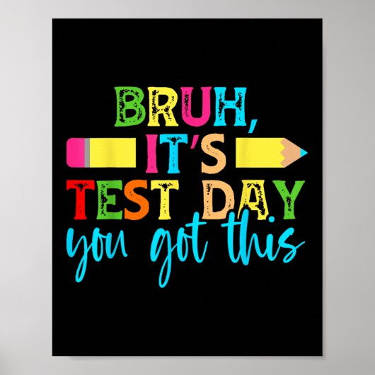 De testdag dat je deze testdag kreeg, heb je een l poster (Voorkant)