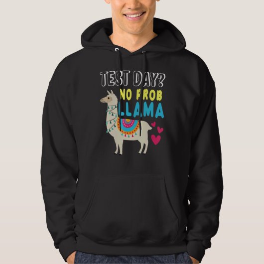 De testdag Llama-lerarenexamen draaien Hoodie (Voorkant)