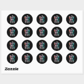 De testdag Motivatie leraar student Ronde Sticker (Vel)