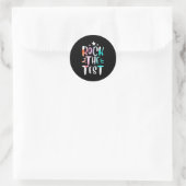 De testdag Motivatie leraar student Ronde Sticker (Tas)