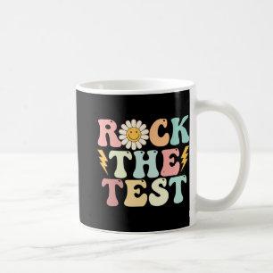 De testdag Retro Groovy Teacher Test Day Koffiemok