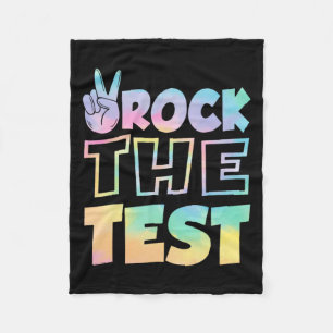 De testdag Retro Motivatie Teacher St Fleece Deken