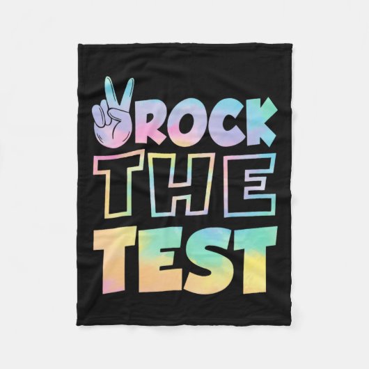 De testdag Retro Motivatie Teacher St Fleece Deken (Voorkant)