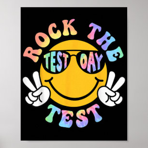 De testdag Retro Motivatie Teacher St Poster