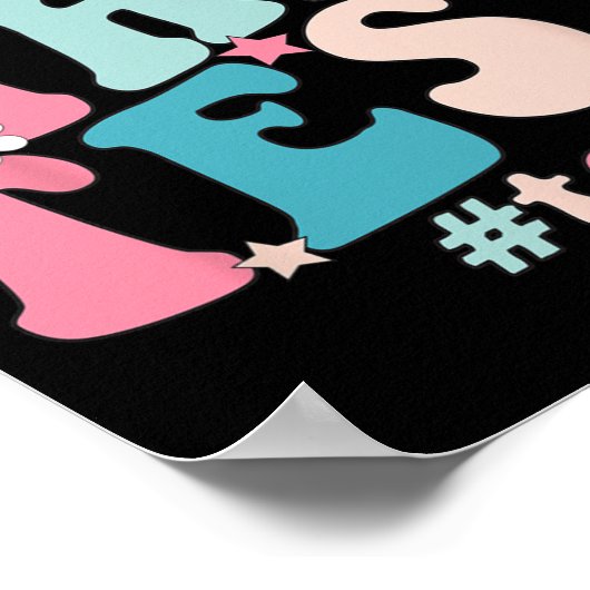 De testdag Retro Motivatie Teacher St Poster (Hoek)