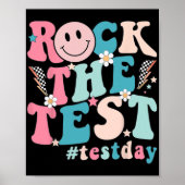 De testdag Retro Motivatie Teacher St Poster (Voorkant)