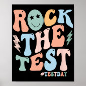 De testdag Retro Motivatie Teacher St Poster (Voorkant)