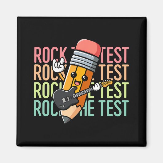 De testdag Teacher Testing Day Motivatie Funn Magneet (Voorkant)