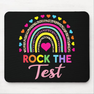 De testdag Teacher Testing Day Rainbow Leop Muismat