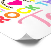 De testdag Teacher Testing Day Rainbow Leop Poster (Hoek)