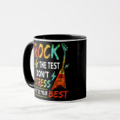 De testdag voor de testdag van de testbank mok (Voorkant links)