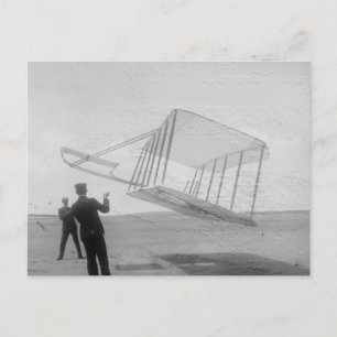 De testvlucht van de gebroeders Wright Briefkaart