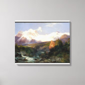 De Teton Range van Thomas Moran Canvas Afdruk (Voorkant)
