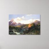 De Teton Range van Thomas Moran Canvas Afdruk (Voorkant)