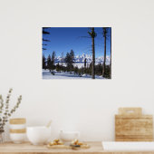 De Tetons in februari Poster (Keuken)