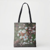 De Tevers van de Boom van het protsig met Witte Bl Tote Bag (Voorkant)