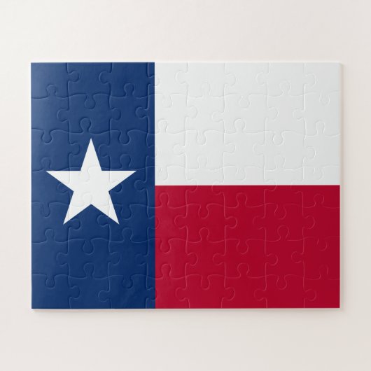 De Texaanse Lone Star State-vlag van Texas Legpuzzel (Horizontaal)