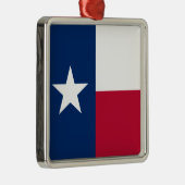 De Texaanse Lone Star State-vlag van Texas Metalen Ornament (Rechts)