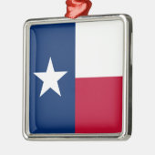 De Texaanse Lone Star State-vlag van Texas Metalen Ornament (Links)