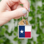 De Texaanse Lone Star State-vlag van Texas Sleutelhanger (Hand)