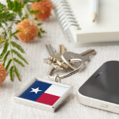 De Texaanse Lone Star State-vlag van Texas Sleutelhanger (Zijkant)
