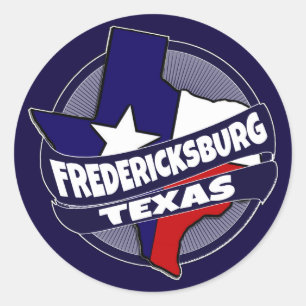 De Texaanse vlag van Fredericksburg breekt sticker