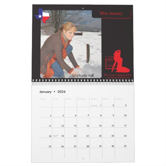 De Texas Calendar Girls 2010 12 maanden Kalender (Jan 2026)