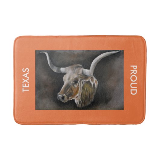 De Texas Longhorn Badmat (Voorkant)