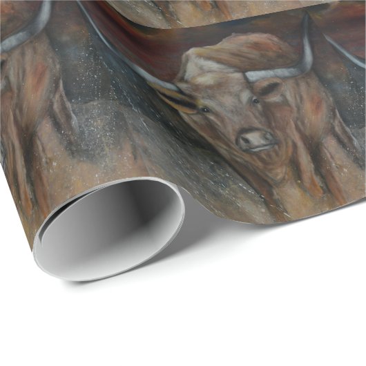 De Texas Longhorn Bull Cadeaupapier (Rol Hoek)