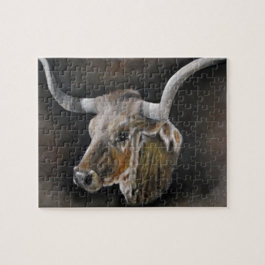 De Texas Longhorn Legpuzzel (Horizontaal)