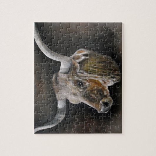 De Texas Longhorn Legpuzzel (Verticaal)