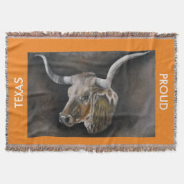 De Texas Longhorn Throw Blanket 2 Deken