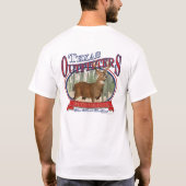 De Texas Outfitters Whitetail Buck OVAL T-shirt (Achterkant)
