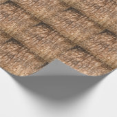 De textuur van de boomschors, natuurlijke houten a cadeaupapier (Hoek)