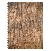 De textuur van de boomschors, natuurlijke houten a notitieboek (Voorkant)