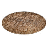 De textuur van de boomschors, natuurlijke houten a snijplank (Hoek)