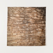 De textuur van de boomschors, natuurlijke houten a wandkleed (Voorkant (horizontaal))