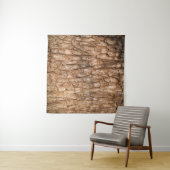 De textuur van de boomschors, natuurlijke houten a wandkleed (In Situ (horizontaal))